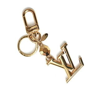 Louis Vuitton Porte Cles key ring holder bag charm LV gold logo